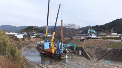 平成26年度 ため池等整備（河川応急）岡本井堰地区頭首工2工事